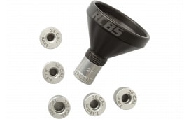 RCBS MatchMaster Powder Funnel Kit Aluminum, Reloading Accessory, 6 Adapters (.22–.338), Anti-Stick Finish.