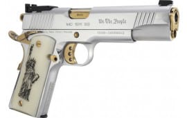 MKE Firearms 391061 MC1911S WE THE People Govt 5" CHROME/GOLD 9rd