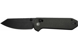 Civivi Yonder Folding Knife 2.88" 14C28N Spey Point Blade Dark Green Canvas Micarta Handle C23073B-1.