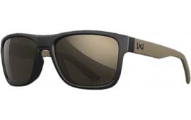 Wiley X Ovation Sunglasses Matte Black/Tan Frame Tungsten Mirror Lens Polycarbonate ANSI Z87.1+ AC6OVN14