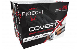 Fiocchi 357CCWA CovertX 357 Mag 125 GR Jacketed Hollow Point 20 Per Box/10 Case - 20rd Box