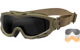 Wiley X SP293T Spear Goggles Smoke Gray/Clear/Light Rust Lens Tan Frame