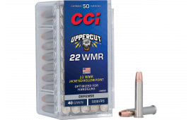 CCI 22WMRUP Uppercut 22WMR 40 GR Jacketed Hollow Point 50 Per Box/10 Case - 50rd Box