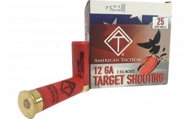 ATI ATIACL12T75 Target Load 12Gauge 2.75" 1oz 7.5Shot 25 Per Box/10 Case - 25sh Box