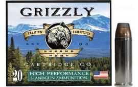 Grizzly Ammo GC45C+P10 45Colt+P 300 GR Bonded Flat Point 20 Per Box/10 Case - 20rd Box