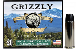Grizzly Ammo GC44M9 44Mag 260 GR Wide Flat Nose Gas Check 20 Per Box/10 Case - 20rd Box