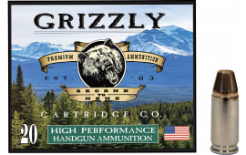 Grizzly Ammo GC9M+P1 9mm+P 124 GR Full Metal Jacket Flat Point 20 Per Box/10 Case - 20rd Box