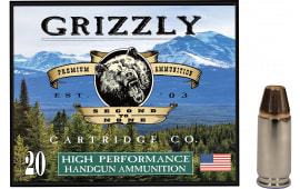 Grizzly Ammo GC9M+P2 9mm+P 147 GR Full Metal Jacket Flat Point 20 Per Box/10 Case - 20rd Box