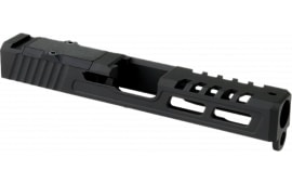 Zaffiri Precision ZPS.2.19.BLK ZPS.2 Stripped Slide for Glock 19 Gen 3, 17-4 Stainless Steel, Armor Black, Optics Ready.