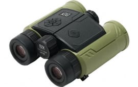 RIX Tactical MK-R3000 8x32mm Laser Rangefinding Binoculars, Digital Crosshair Reticle, Black/Green, MK-R3000