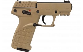Kel-Tec P17DS P17 Compact Frame 16+1 3.80" Black Steel Threaded Barrel, Desert Tan Serrated Slide Desert Tan Polymer Frame w/Picatinny Rail, Textured Grip Ambidextrous