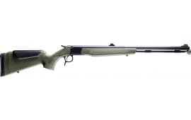 CVA PR2048N Optima 26" Black Nitride Fluted Barrel, Black Nitride Drilled & Tapped Steel Receiver, Fixed OD Green Synthetic Stock, Fiber Optic Sights