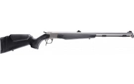 CVA PR2050S Optima 26" Stainless Fluted Barrel, Drilled & Tapped Stainless Steel Receiver, Fixed Black Synthetic Stock, Fiber Optic Sights