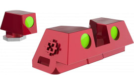Cross CRGSS-RD Fiber Optic STD Height Sight Set For Glock Pistols RED