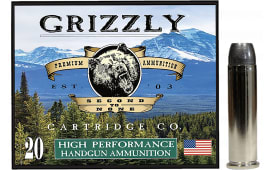 Grizzly Ammo GC357M12 357 Mag 180 GR Wide Flat Nose Gas Check 20 Per Box/10 Case - 20rd Box