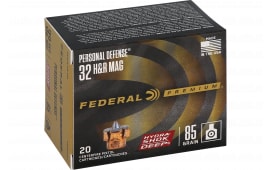 Federal P32HRHSD1 Hydra-Shok Deep 32H&RMag 85 GR Jacketed Hollow Point 20 Per Box/10 Case - 20rd Box