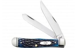 WR Case & Sons Ocean Blue Bone Trapper Folding Knife