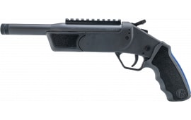 Rossi SSPB9300-BK Brawler 1rd 9" Matte Black Single Shot Barrel, Picatinny Rail Receiver, Black Polymer Frame, Black Textured Rubber Grip