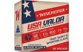 Winchester USA VALOR 12 Gauge 2.75" #7.5 Shot Ammunition