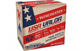 Winchester USA VALOR 20 Gauge 2.75" #7.5 Shot Ammunition