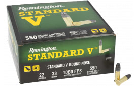 Remington Standard Velocity .22 LR 38gr LRN 550rd Ammunition - 550
550
550 rounds - R20988