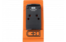 C&H Precision Walther PDP 2.0 Optic Mounting Plate for Trijicon RMR/SRO/RCR, Holosun 407C/507C/507Comp/508T & C&H EDC-XL/Comp, Anodized Finish, Black - WLPDP2-0-RSH-ST