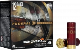 Federal Premium High Over All 12 Gauge 2.75" 25 Round 7/8 oz 24gr #9 Lead Shot Brass Case