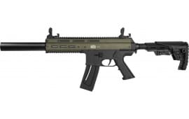 BLG Mauser M-15 Gen2 Special Green Rifle, .22 LR, 16.3" Barrel, 22+1, Semi-Auto, Adjustable Stock, Flip-Up Sights
