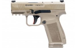 Canik METE MC9L HG7884CAD-N Pistol 9mm 3.18" Barrel 10 Rounds Striker-Fired FDE Optics-Ready, Extended Grip