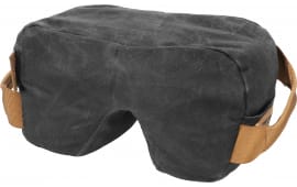 Birchwood Casey Steady-Shot Foxtrot Heavyweight Rear Shooting Bag Black Waxed Canvas, Medium Fill, 8x5x5 In.