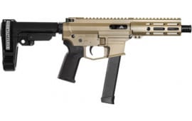 Angstadt Arms AAUDP09BF6 UDP-9  9mm Luger 6" 17+1 Flat Dark Earth Cerakote Black Magpul K2 Grip Adjustable SBA3 Pistol Brace
