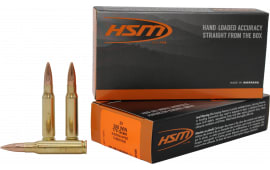 HSM Subsonic Match 308 Win 175gr Hollow Point Boat Tail 20 Rounds Brass Case