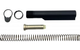 LBE Unlimited Buffer Tube Kit AR-15 Black, 6-Position Tube, H3 Heavy Buffer, Carbine Length Recoil Spring.