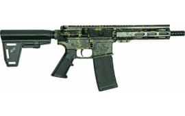 Great Lakes GLFA GL15LBLKPISTOLBUNDLE AR15 Pistol, .223 Wylde, 7.5" Barrel, 30+1, Semi-Auto, Threaded Barrel, M-LOK Handguard.