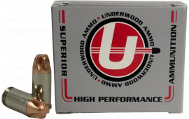 Underwood Ammo Xtreme Penetrator 380 ACP +P 90gr Solid Copper 20 Rounds Nickel-Plated Brass Case