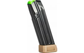 Mec-Gar Glock 17 Magazine MGG172005A 9mm 20-Round Extended Anti-Friction FDE Steel Compatible with Glock 17