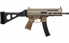 Grand Power Stribog SP9A1 8" 9mm Semi-Auto Pistol, 30+1, Threaded Barrel, M-LOK, Flat Dark Earth Finish