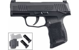 Sig Sauer P365 Semi-Automatic Pistol 3.1" Barrel 9mm W/ (3) 12rd Mags & IWB/OWB Holster - SIG3659BXR3MSTACPAC