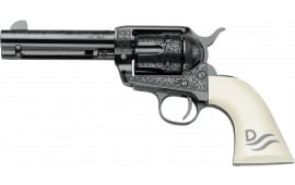 Pietta Great Western II 45 Colt 4.75" Revolver with Ultra Ivory Engraved Grip - GW45RR434NMUI