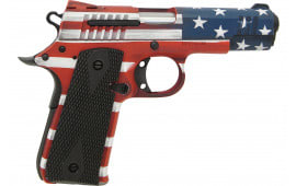 Citadel 1911 Baby CIT380USA Pistol .380 ACP 3.75" Barrel 7rd Semi-Auto USA Flag Cerakote, Skeletonized Trigger