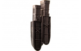 High Speed Gear Taco Double Duty Staggered Black Nylon Laminate Pistol Magazine Pouch - 41TS02BK