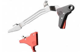 Timney Triggers Alpha Competition Trigger for Ruger RXM, 3 lb Pull, Red, Nickel/Aluminum
