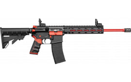 Tippmann Arms M4-22 Redline Semi-Auto Rifle, .22 LR, 16" Fluted Threaded Barrel, 25rd, Red Accents, TK Compensator