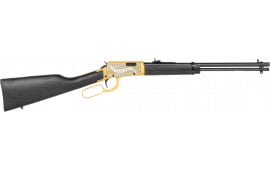 Rossi Rio Bravo RL22181WD-GLD2 Lever Rifle 22 LR 18" Barrel 15-Round Cerakote Gold Receiver Wood Stock