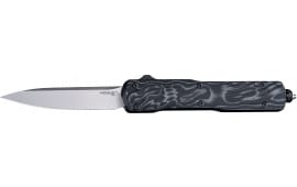 Hogue Counterstrike OTF 3.35" Drop Point CPM 20CV Stone Tumbled Black G-Mascus