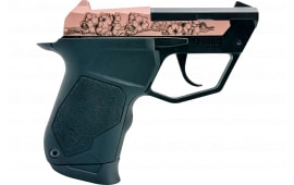 Taurus 22 TUC 22LR 2.5" Pistol 9rd DAO Cherry Blossom Engraved Rose Gold/Black