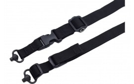 TacShield Warrior 2-in-1 Rifle Sling 1.25" Webbing QD Swivels Black