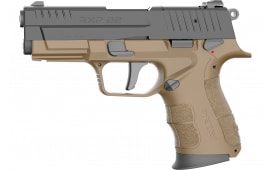 Retay RXP22 FDE/BLK 22 LR 10+1 4" Threaded Barrel Pistol DA/SA Optics-Ready