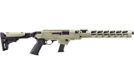 Ruger PC Carbine 19143 Rifle 9mm 16.12" 17+1 Semi-Auto Desert Verde Folding Stock Threaded Barrel