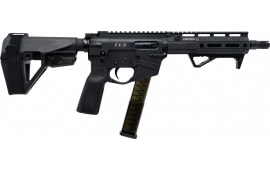 Freedom Ordnance FX9 Elite FX9P8E-BLK Pistol 9mm 8" Barrel 32+1 Semi-Auto SBA5 Brace Warhammer Ambi Charging Handle